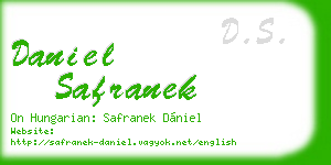 daniel safranek business card